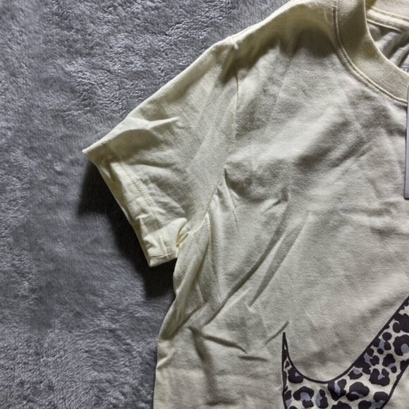 Nike Kids Big Swoosh Graphic Tee - Size L (Large) - Leopard Print - New With Tag - Picture 7 of 8